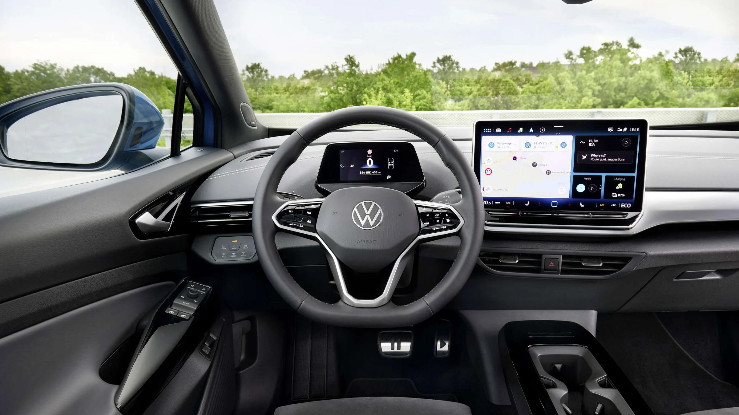 VW ID.4 – Cockpit mit Infotainment-Display