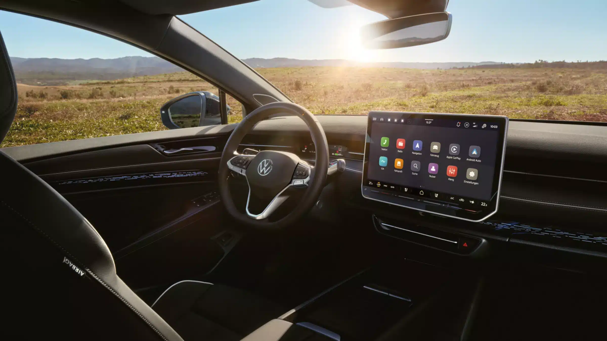 VW ID.7 Tourer Pro – Cockpit mit Infotainment
